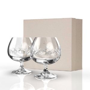 Mauchline Brandy Glass Pair
