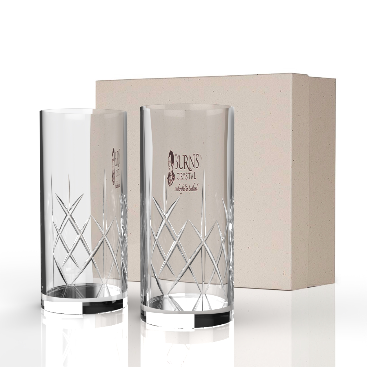 Mauchline Highball Glass Pair