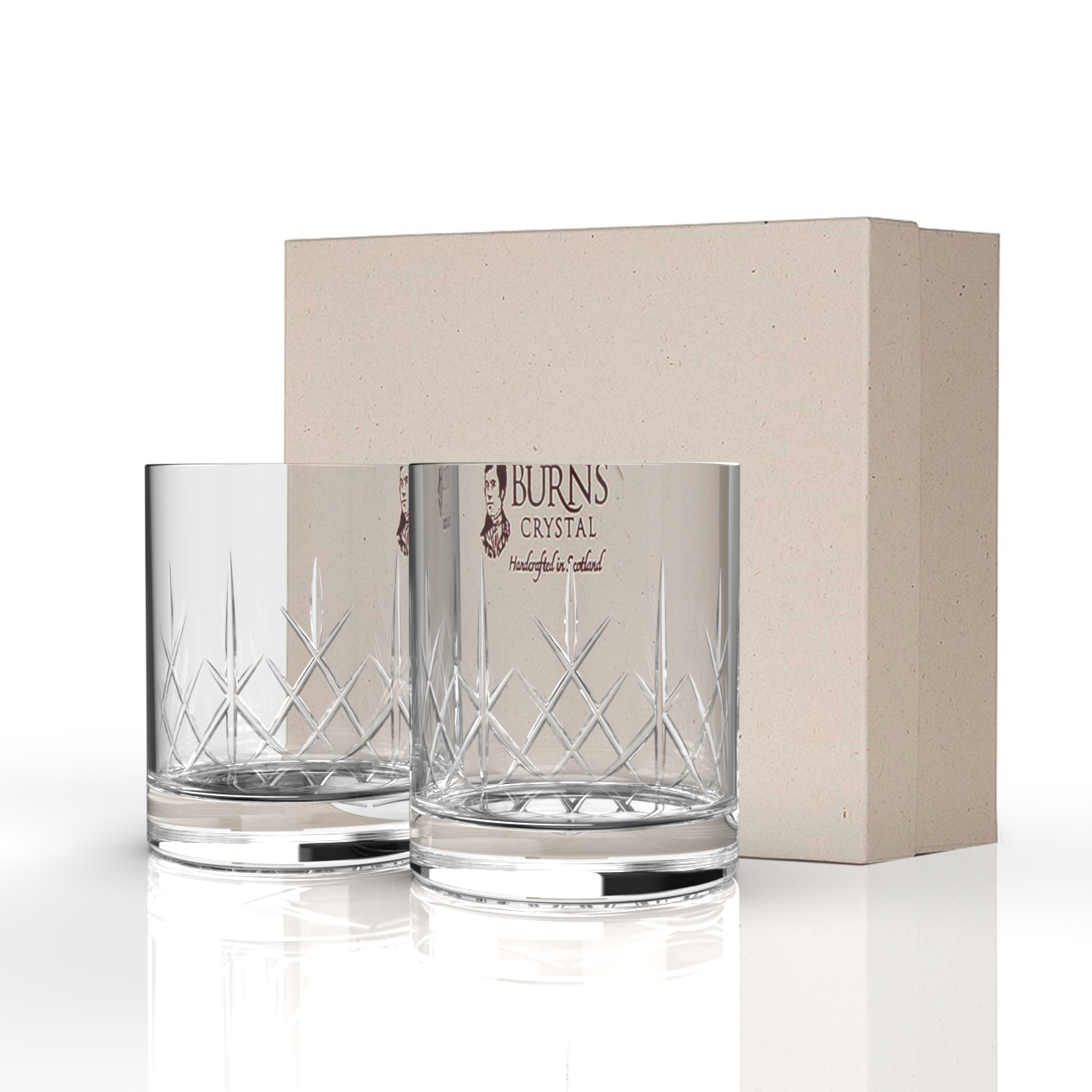 Mauchline Whisky Glass Pair