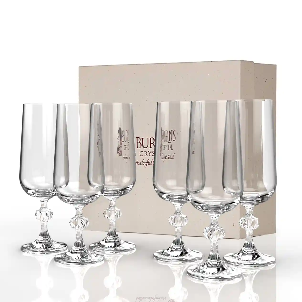 Alloway Champagne Flutes Gift Set of Six